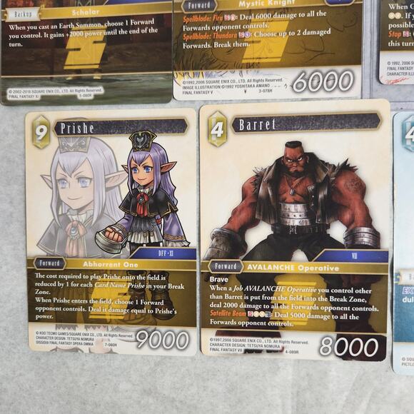 Final Fantasy TCG Lot Of 18 Rare, Hero, And Legend VG+ Pre-owned - Picture 8 of 11